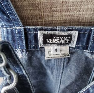 Girls Versace denim Jumper